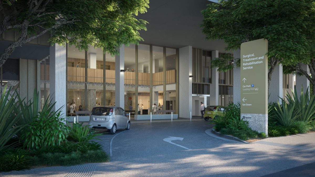 Main Entrance drop-off and pick-up area