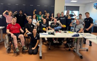 AFLW premiership players and RBWH Foundation Ambassadors at STARS.