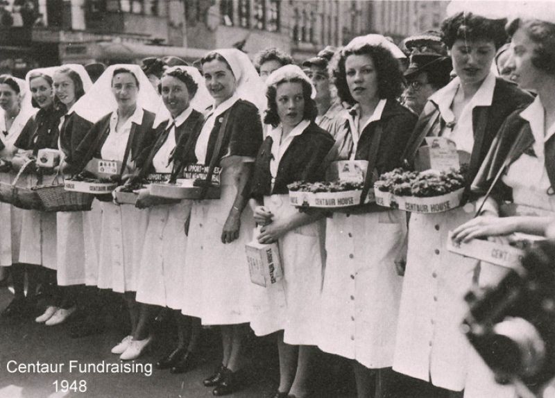 1948 Nurses collecting money