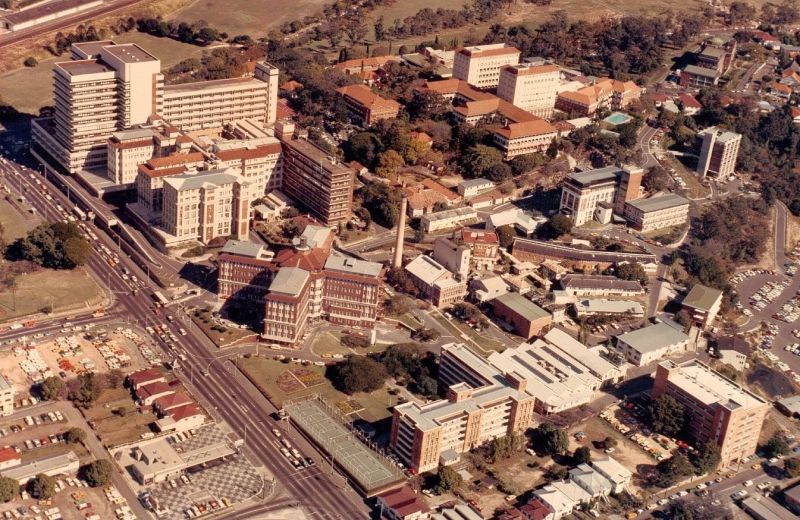 1980 Aerial shot of Herston campus