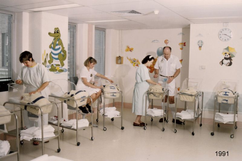 1991 maternity recovery room