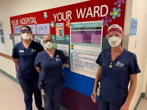 Up on level Two, the Birth Suite, Maternity and Special Care Nursery teams have displayed their big plan for all staff to see.