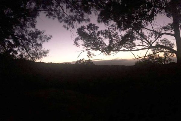 Sunrise photo by Dr Simon Bugden