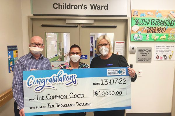 Thank you also to Health Hub Doctors Morayfield for their generous $10,000 donation