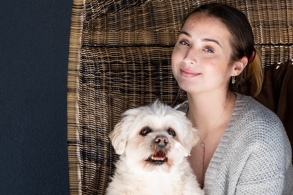 Savannah and her dog