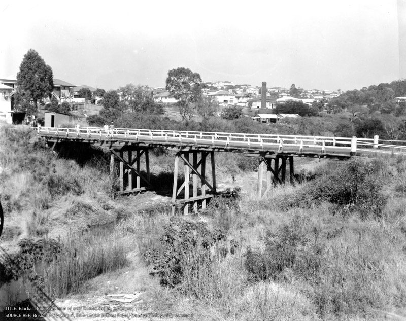 Blackall Bridge, Webster Road, over the Kedron Brook