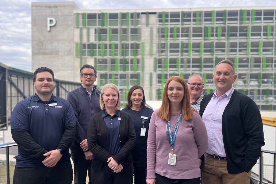 TPCH staff and members of the Car Park team at the newly opened multi-storey car park