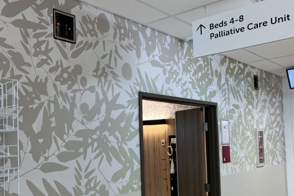 Clinical Services Building Internal Feature wall