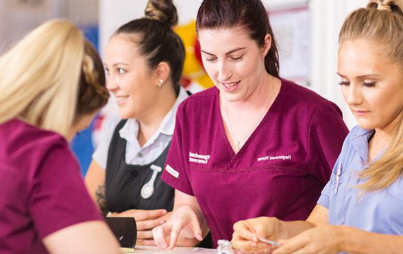 Nurses at desk