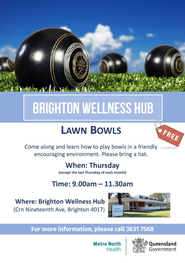 Brighton Wellness Hub: Lawn bowls image of poster
