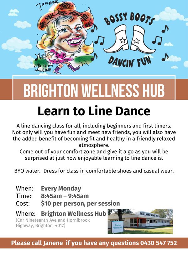 Brighton Wellness Hub bossy boots flyer