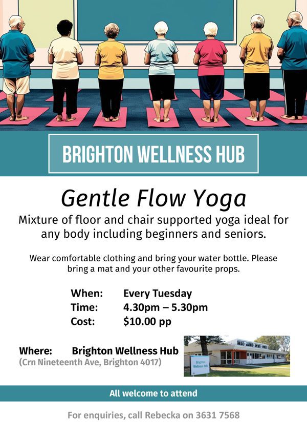 Flyer - Tuesday gentle flow yoga